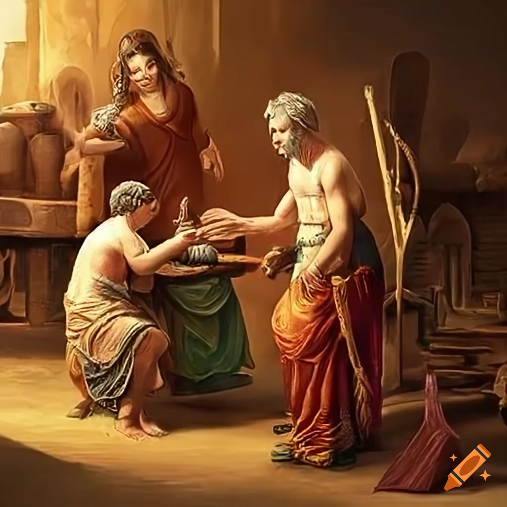 image of ancient buying and selling transactions