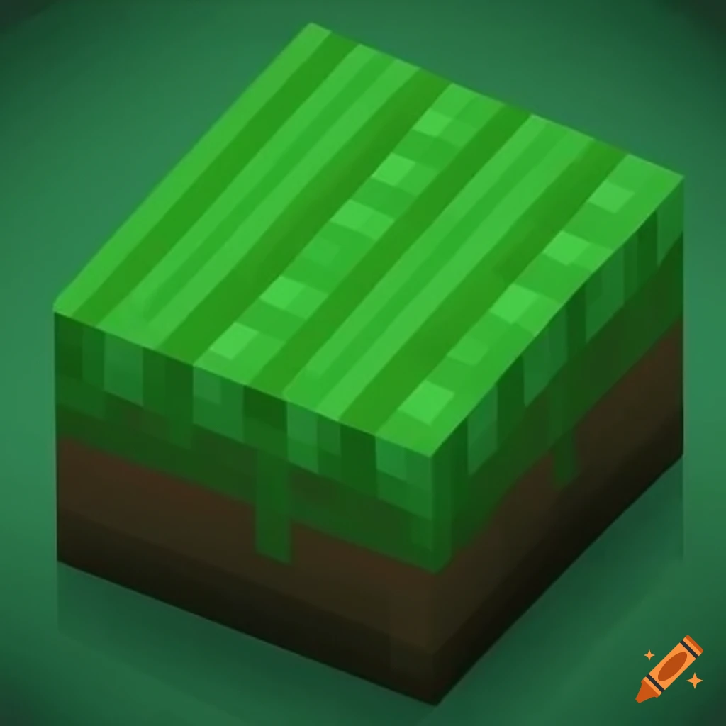 3d Model Of A Minecraft Block Sitting On The Ground Background, Minecraft  Logo Picture, Sign, Symbol Background Image And Wallpaper for Free Download