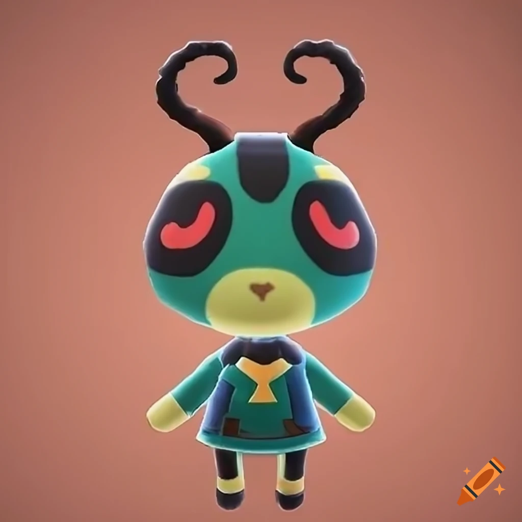 Animal crossing beetle villager on Craiyon