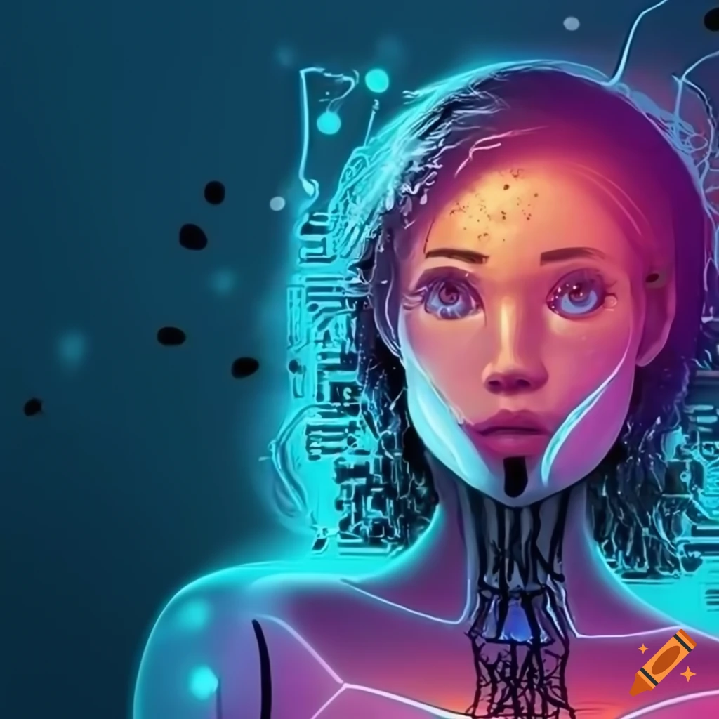 Book cover with ai theme