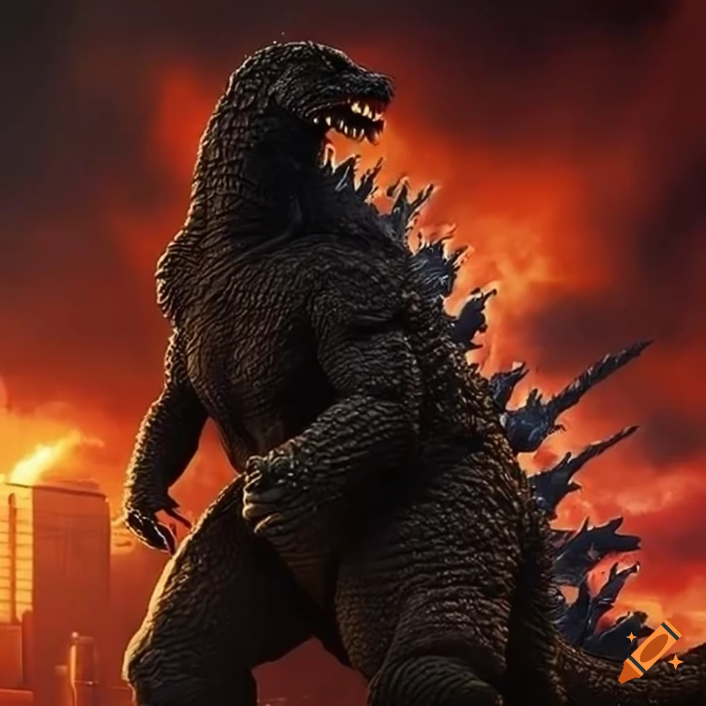 Godzilla in bratislava on Craiyon