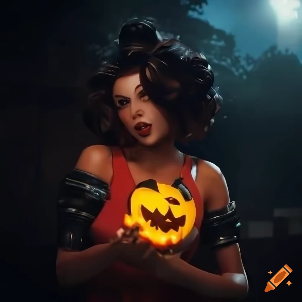 high definition vintage Halloween pinup