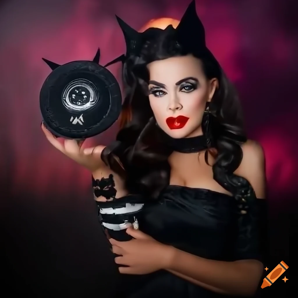 high definition vintage Halloween pinup artwork