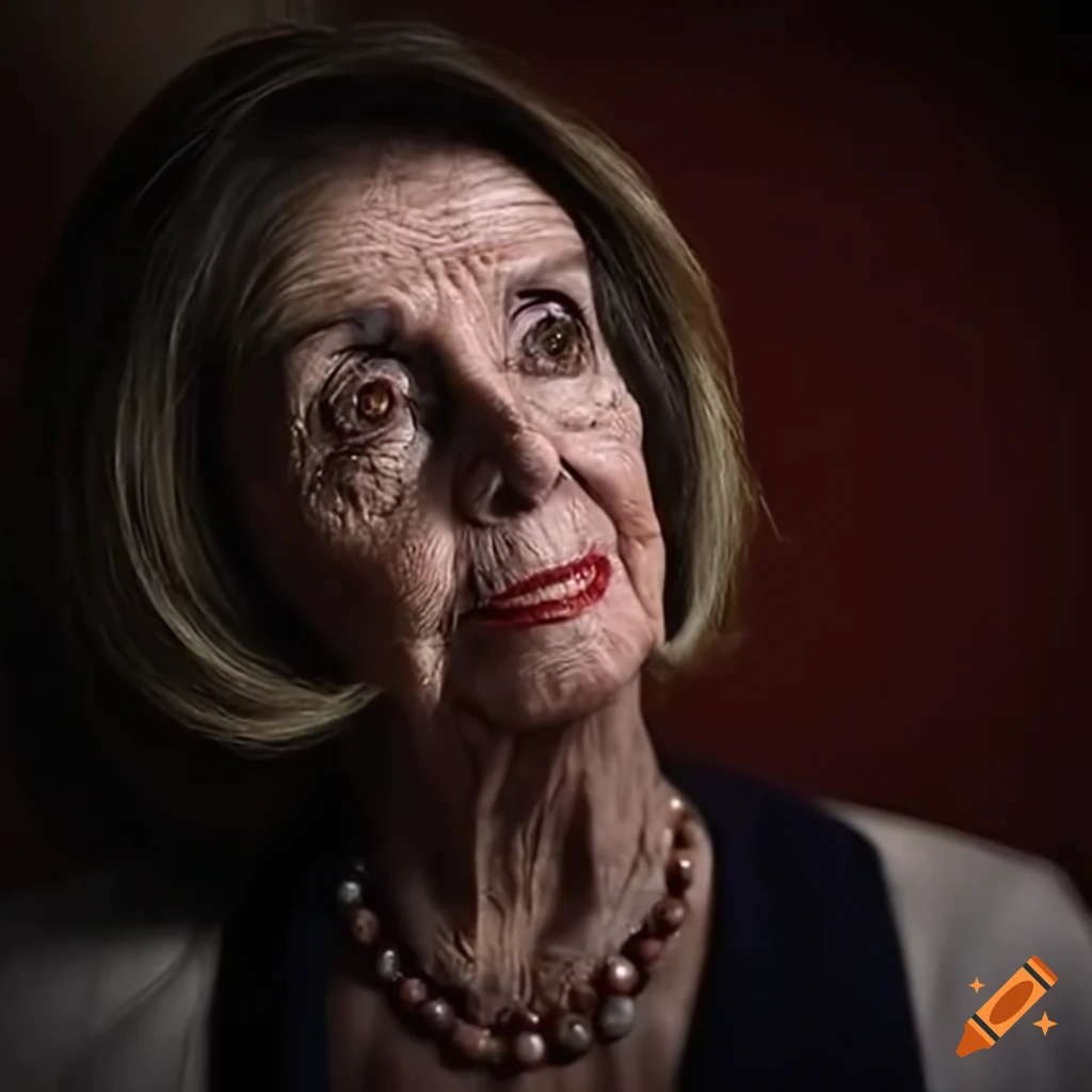 satirical image of Nancy Pelosi