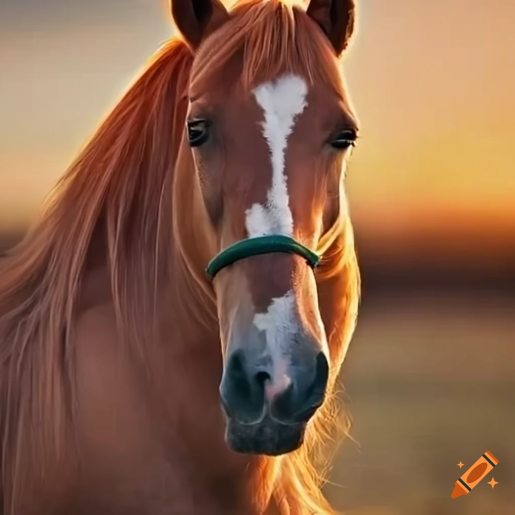 Horses with long hair on Craiyon