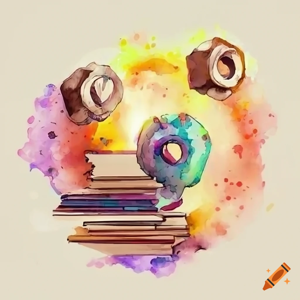 Logo design featuring nuts, bolts, and books