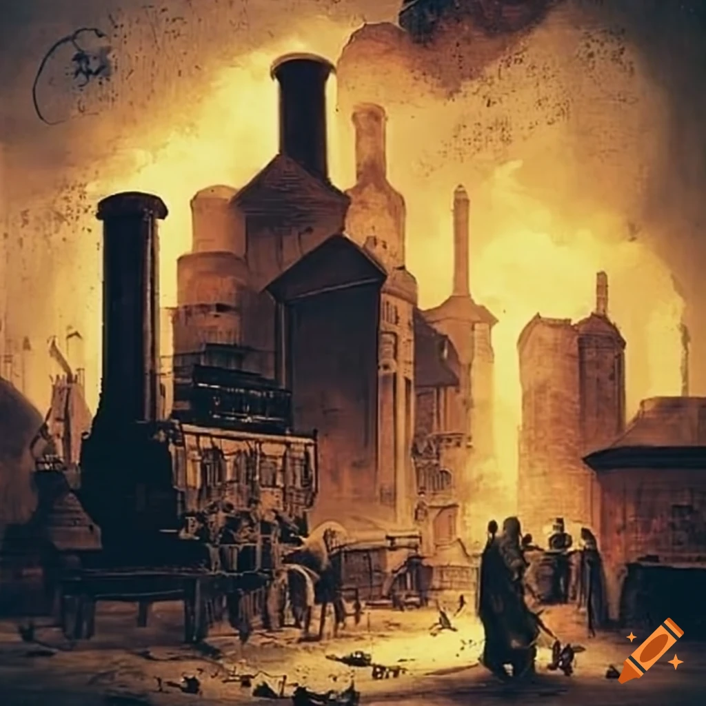 Depiction Of The Industrial Revolution On Craiyon