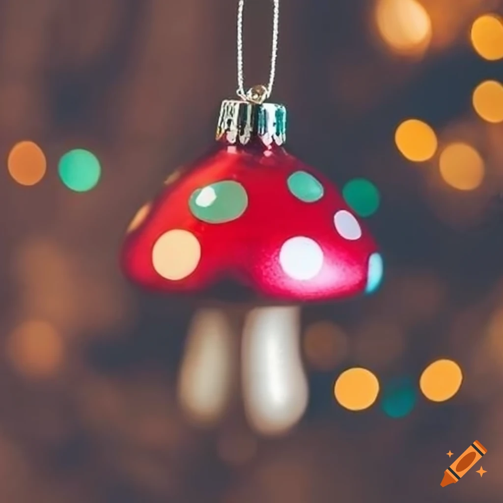 metallic-mushroom-shaped-christmas-toy-on-craiyon