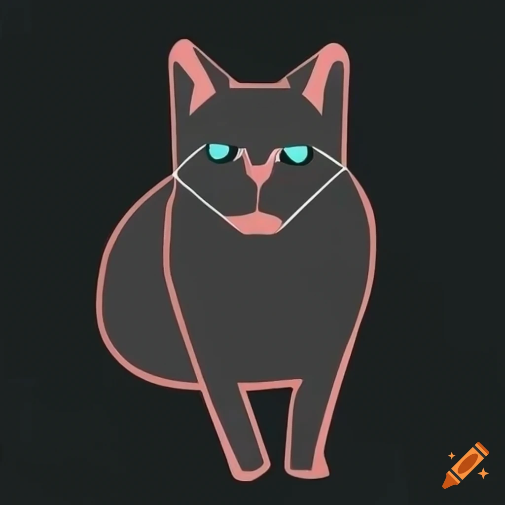 Black cat head vector illustration. Simple cartoon cat icon. Black  silhouette of a cat 7313124 Vector Art at Vecteezy