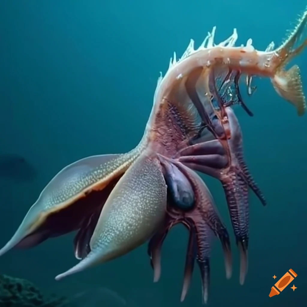image of a sea creature with scorpion-like tail