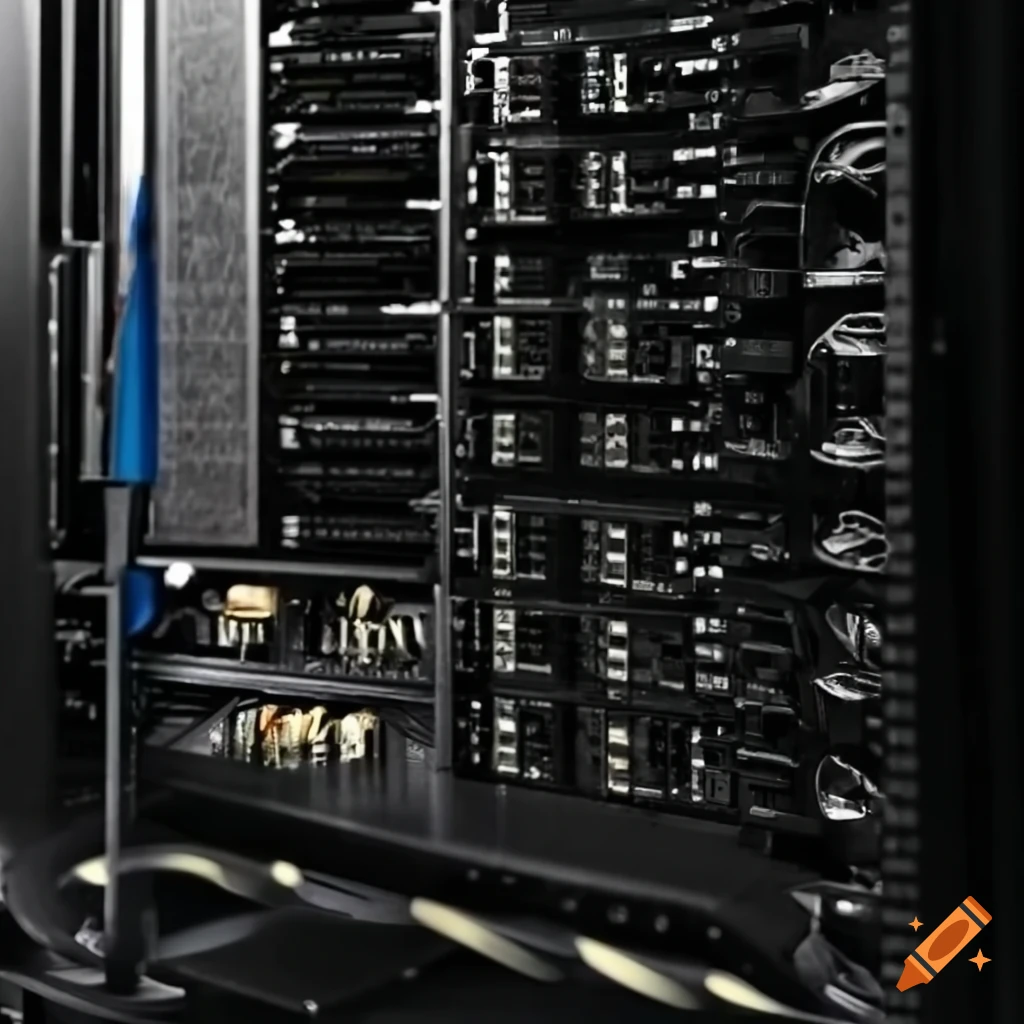 Illustration of server performance issues on craiyon