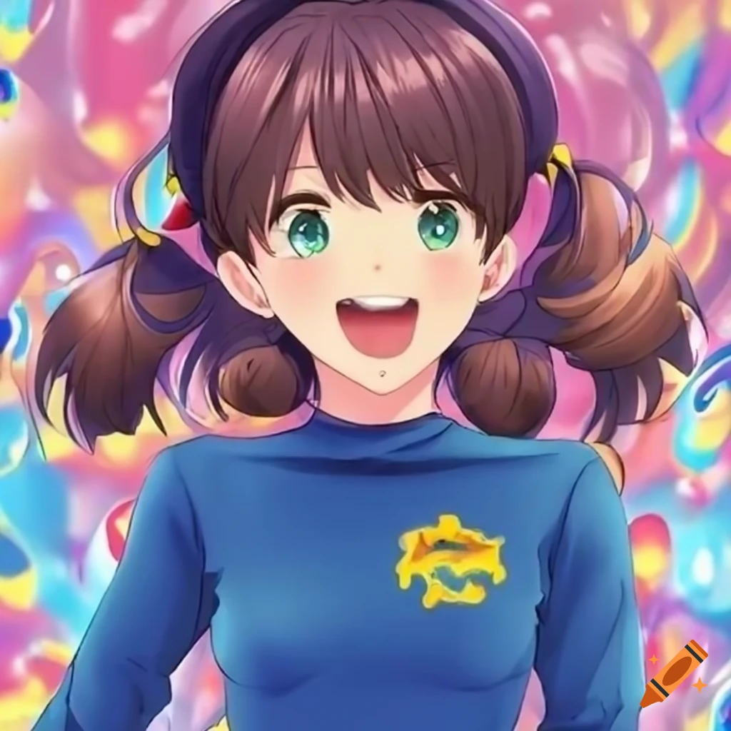 Anime Girls Wearing Blue Shirts 