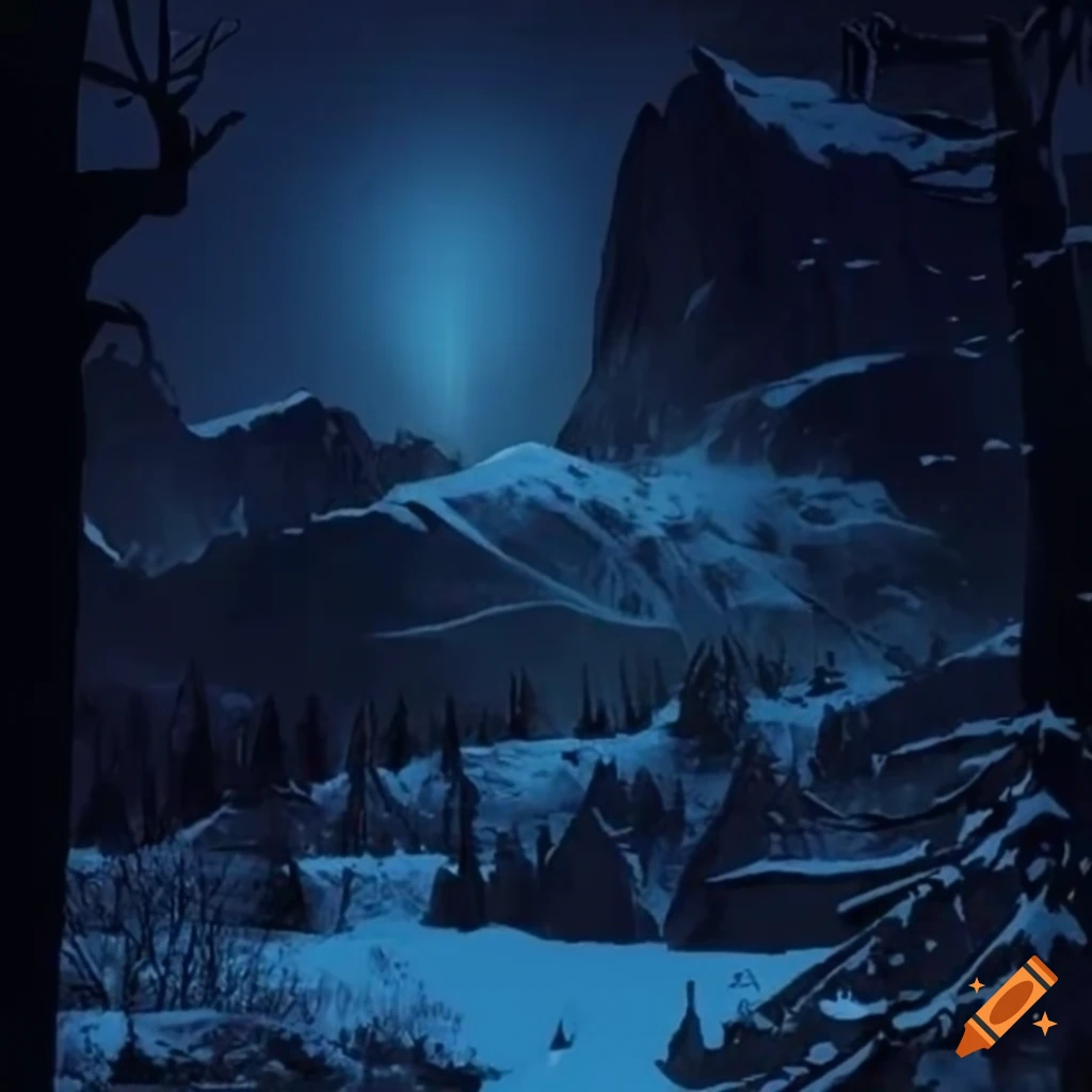 Swiss Mountain Valley hologram from Noir graphic novel