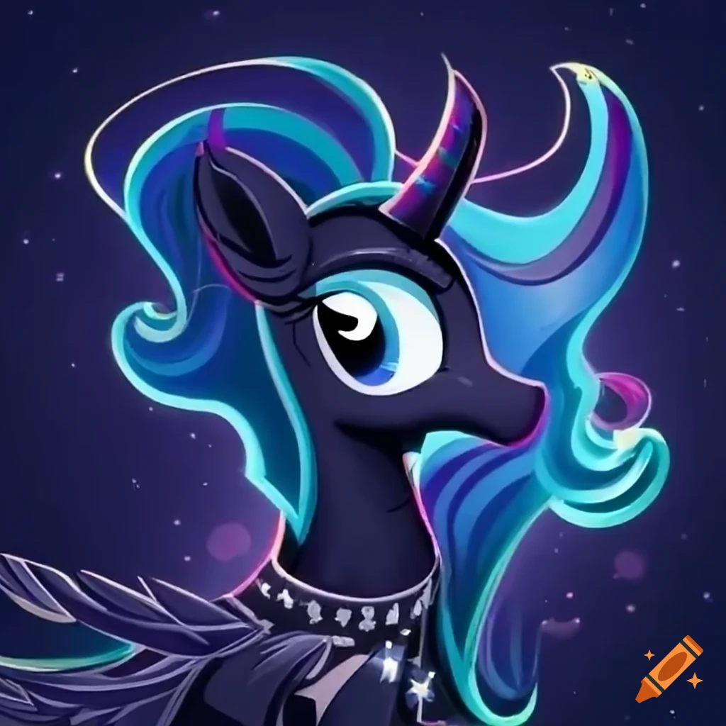 detailed MLP artwork featuring Nightmare Moon