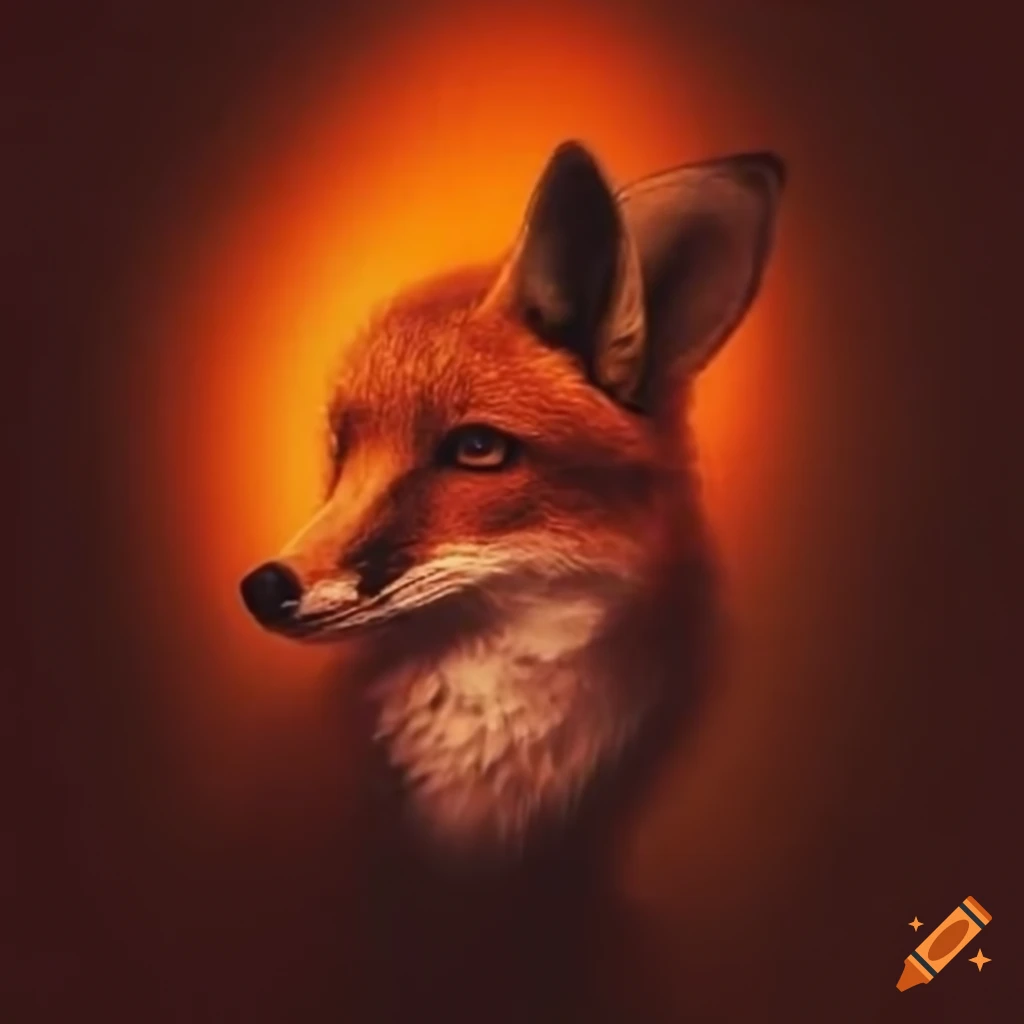 blurry image of a fox in autumn