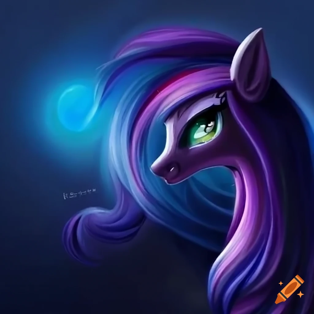 detailed artwork of a cute pony in the style of My Little Pony