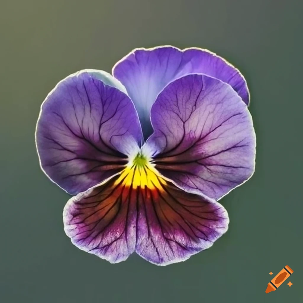 gothic window with pansy flower-like design