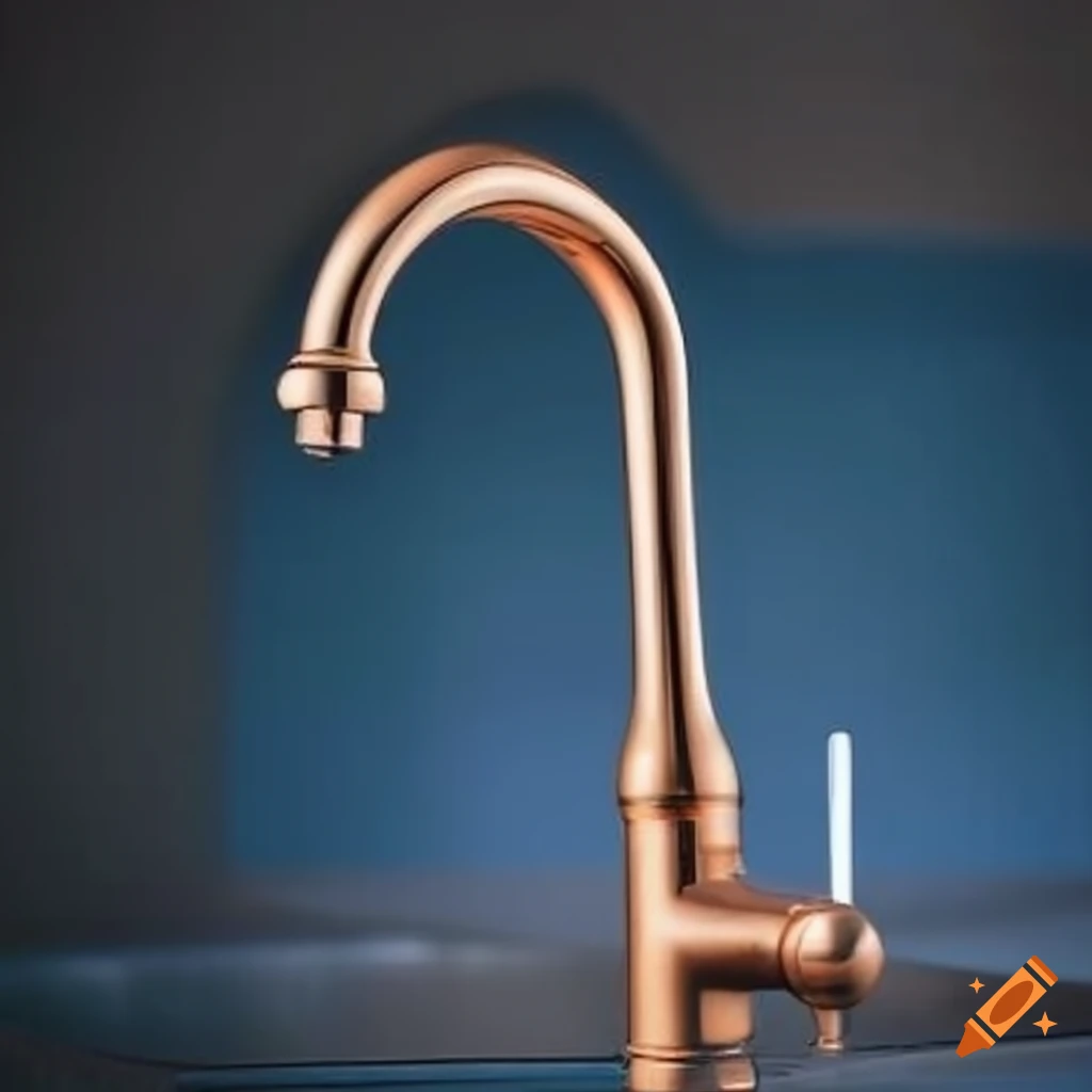 delicate colored kitchen faucet
