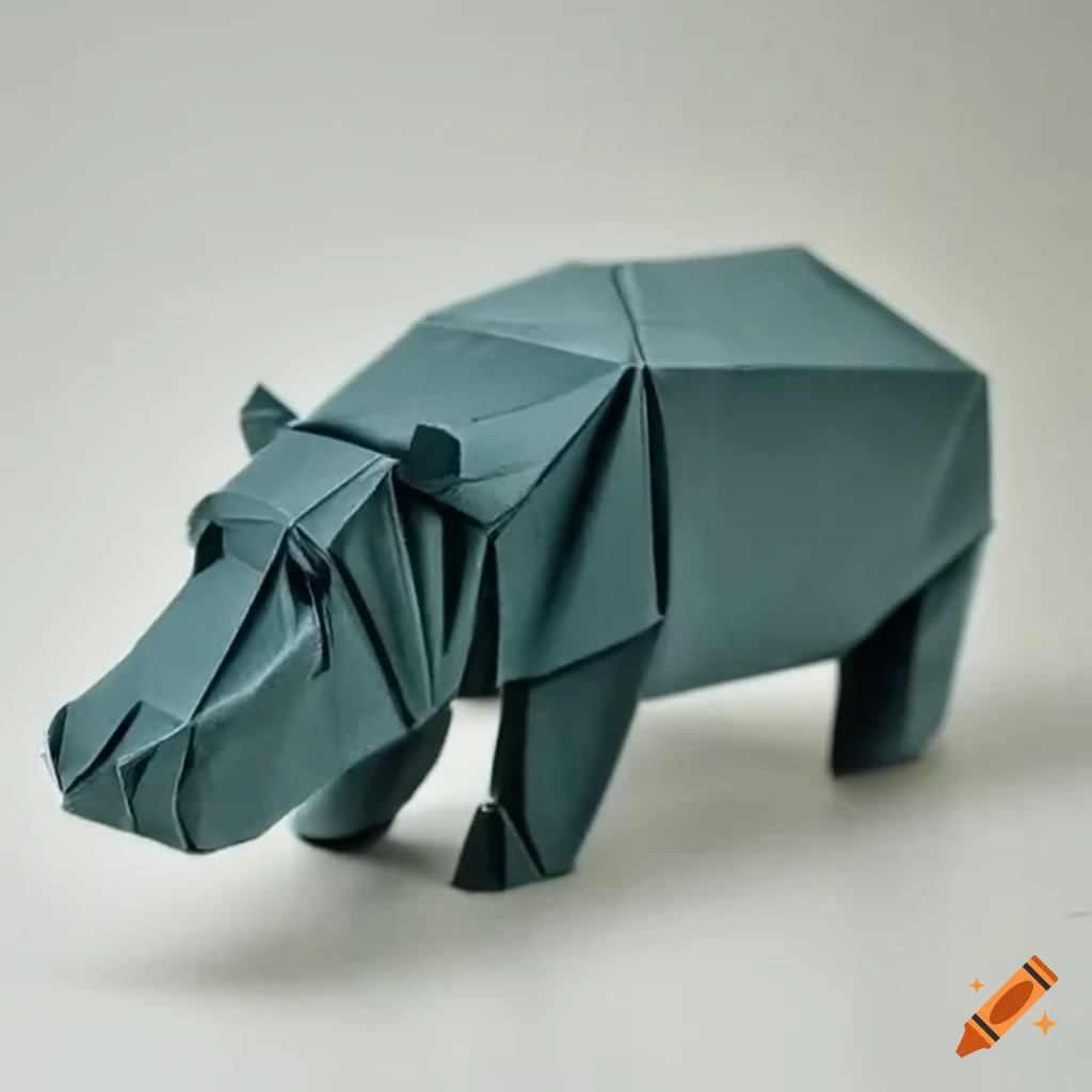 origami hippopotamus