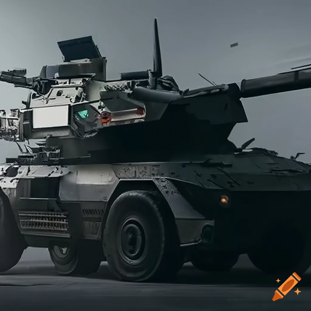 Hyper realistic modern military tank on Craiyon