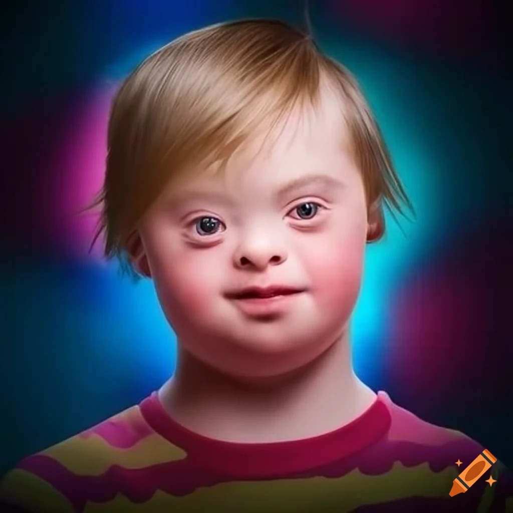 Poster featuring children with down syndrome