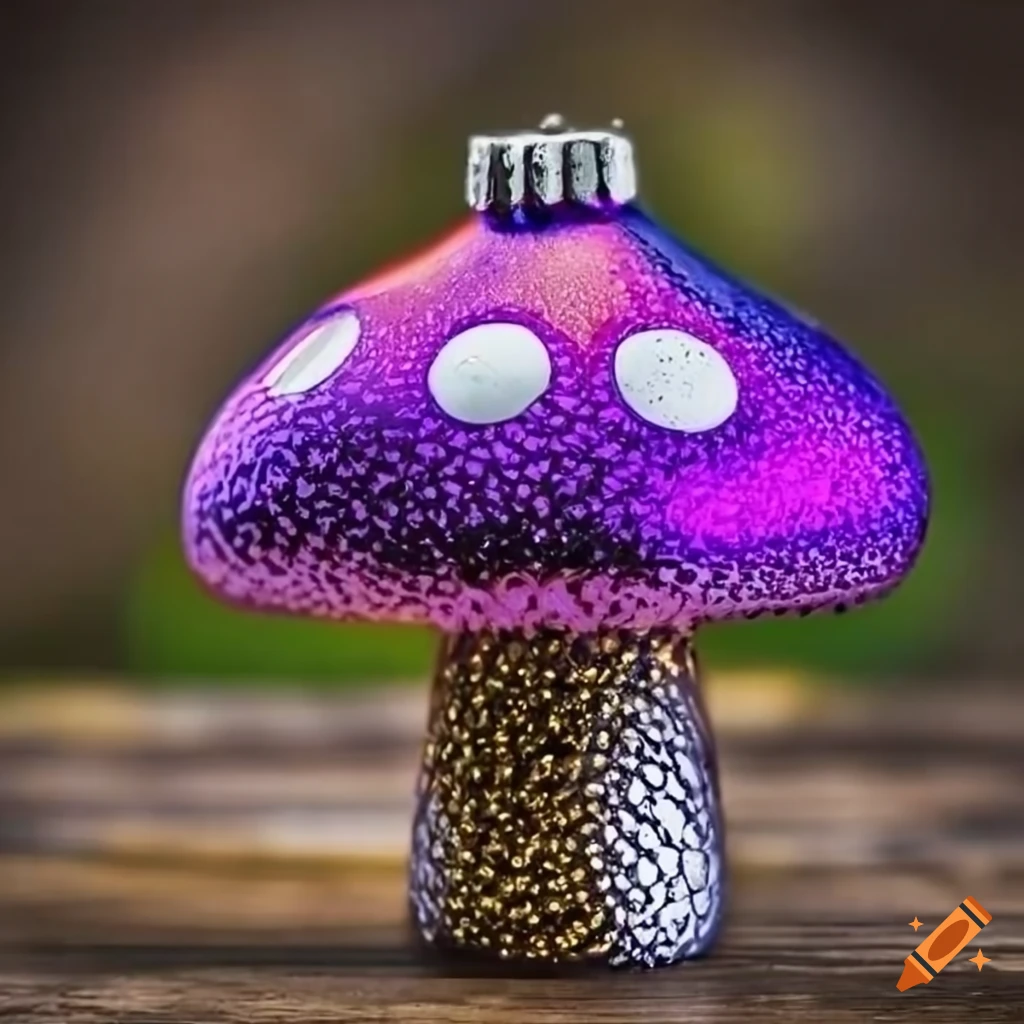 metallic-mushroom-shaped-christmas-toy-on-craiyon