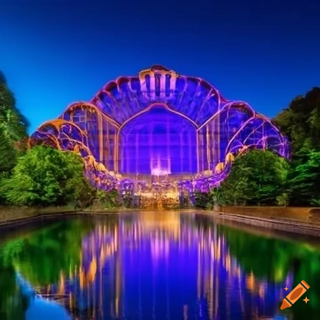 templo de cristal with vibrant color and ample light