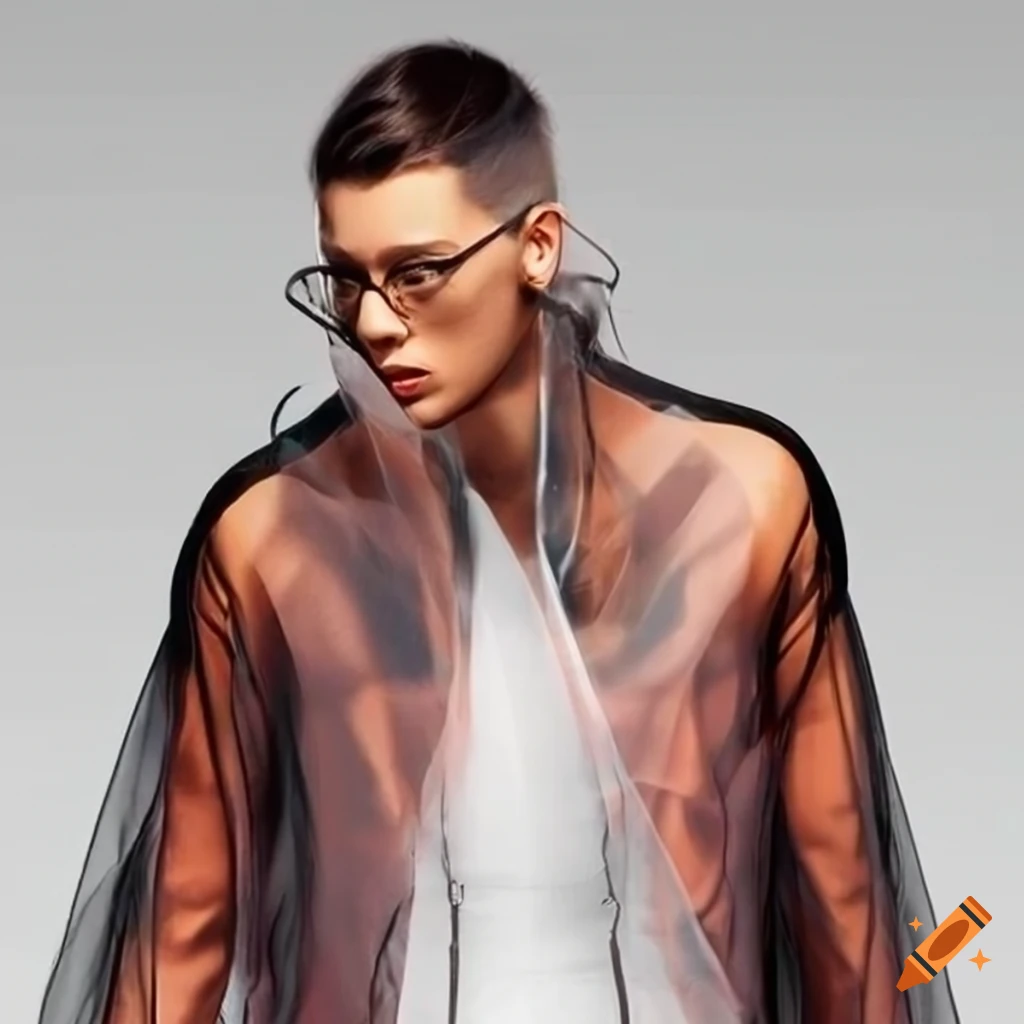 transparent jacket for a stylish look