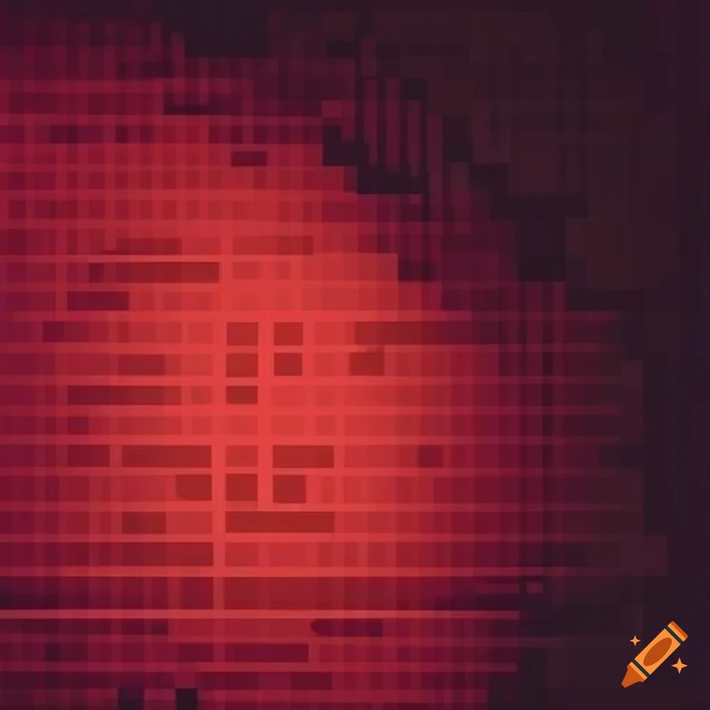 Red pixel pattern on Craiyon