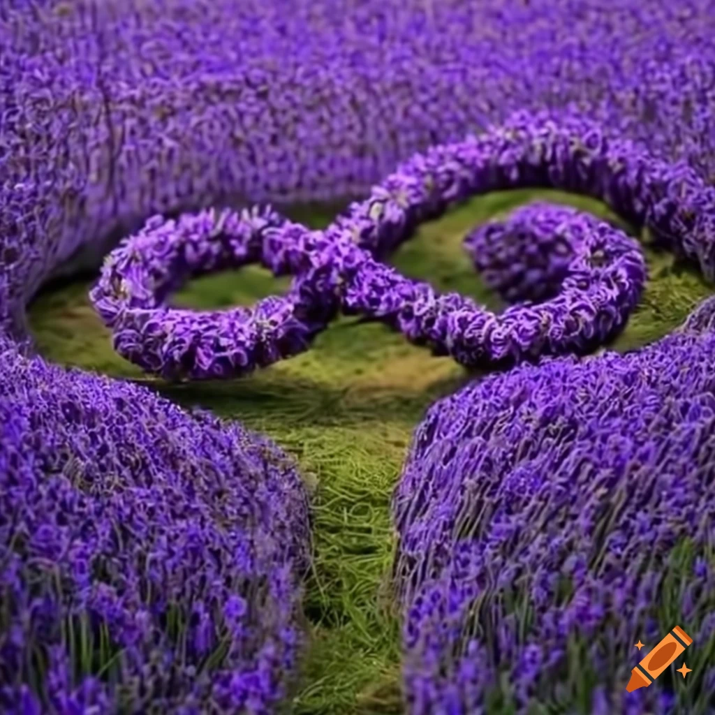 Lavender infinity sign