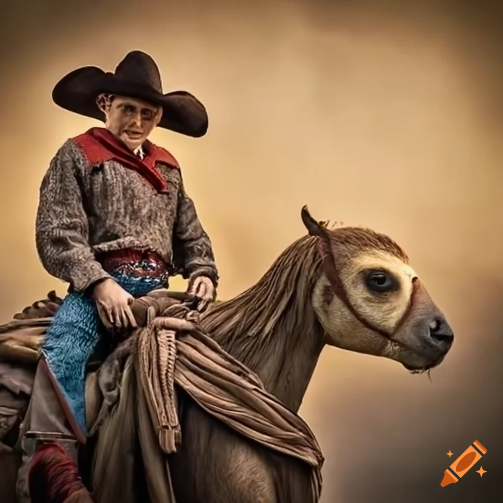 cowboy riding a sloth