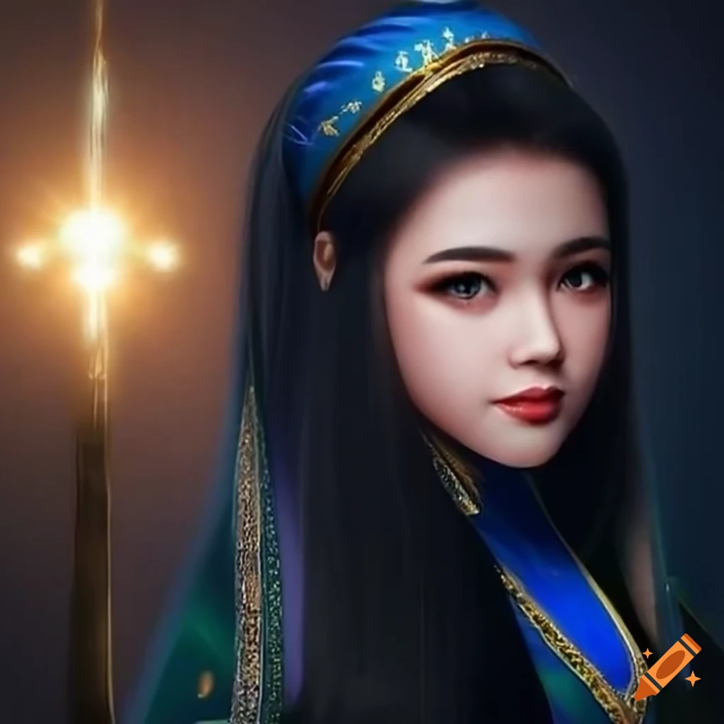 closeup portrait of a person in traditional orthodox dress