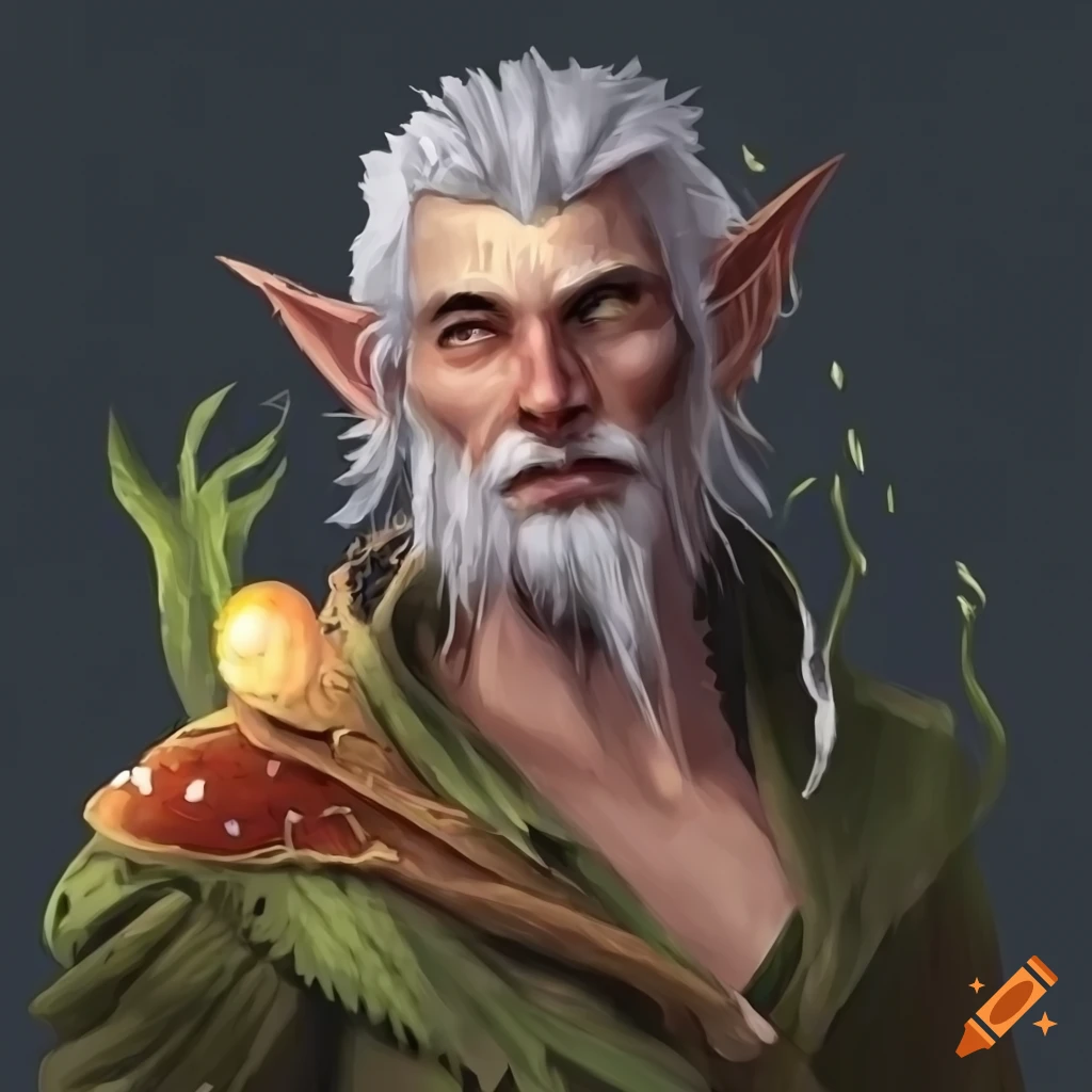 smiling-male-druid-with-grey-hair-and-leaf-clothing