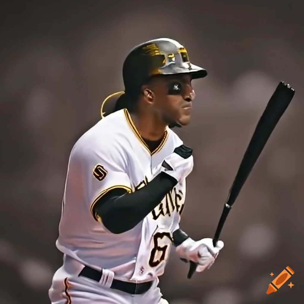 Pirates player hitting a home run on Craiyon