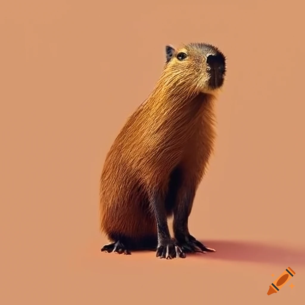 close-up of a capybara