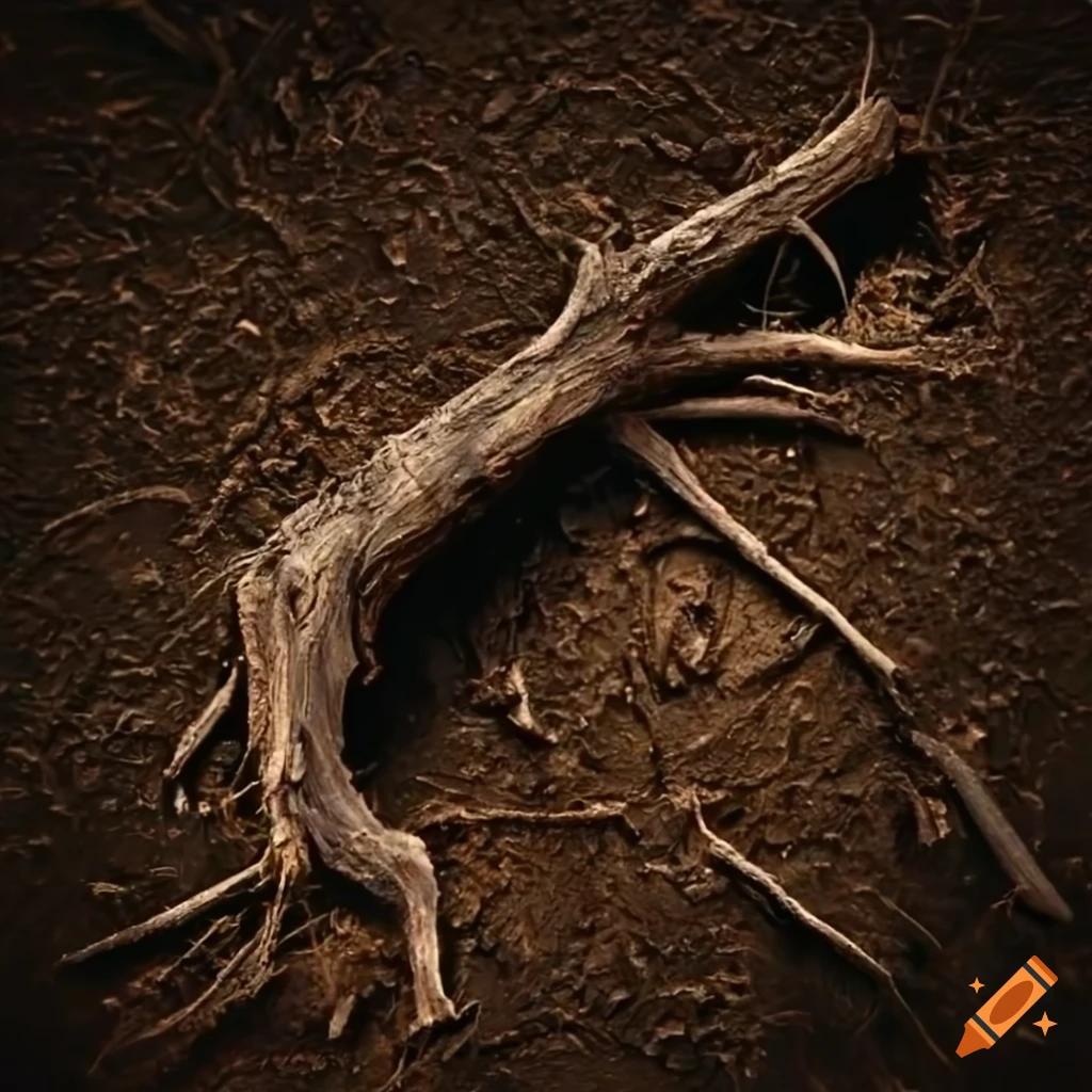 photo of a broken tree branch on the ground