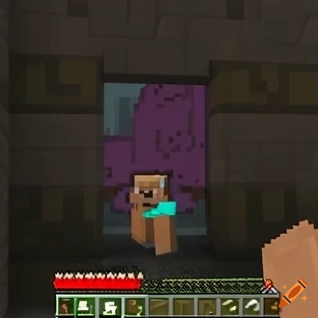 Minecraft mobile app icon on Craiyon