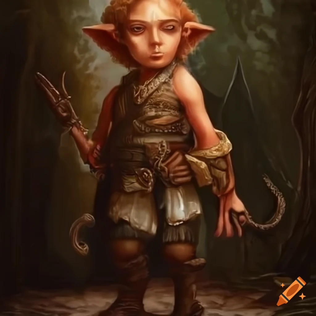 Actor michael cera as a halfling thief in studded leather armor on Craiyon