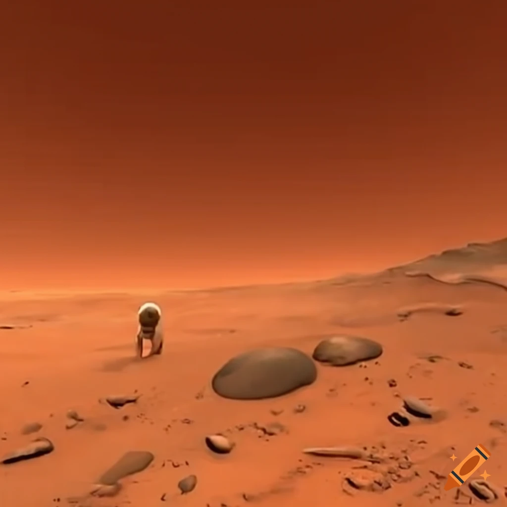 Backside of a foot on mars on craiyon