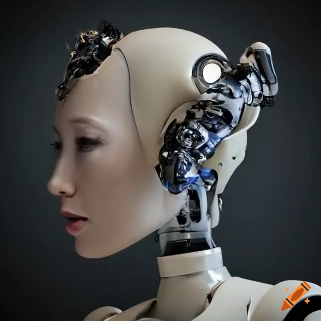 image of a futuristic organic robot