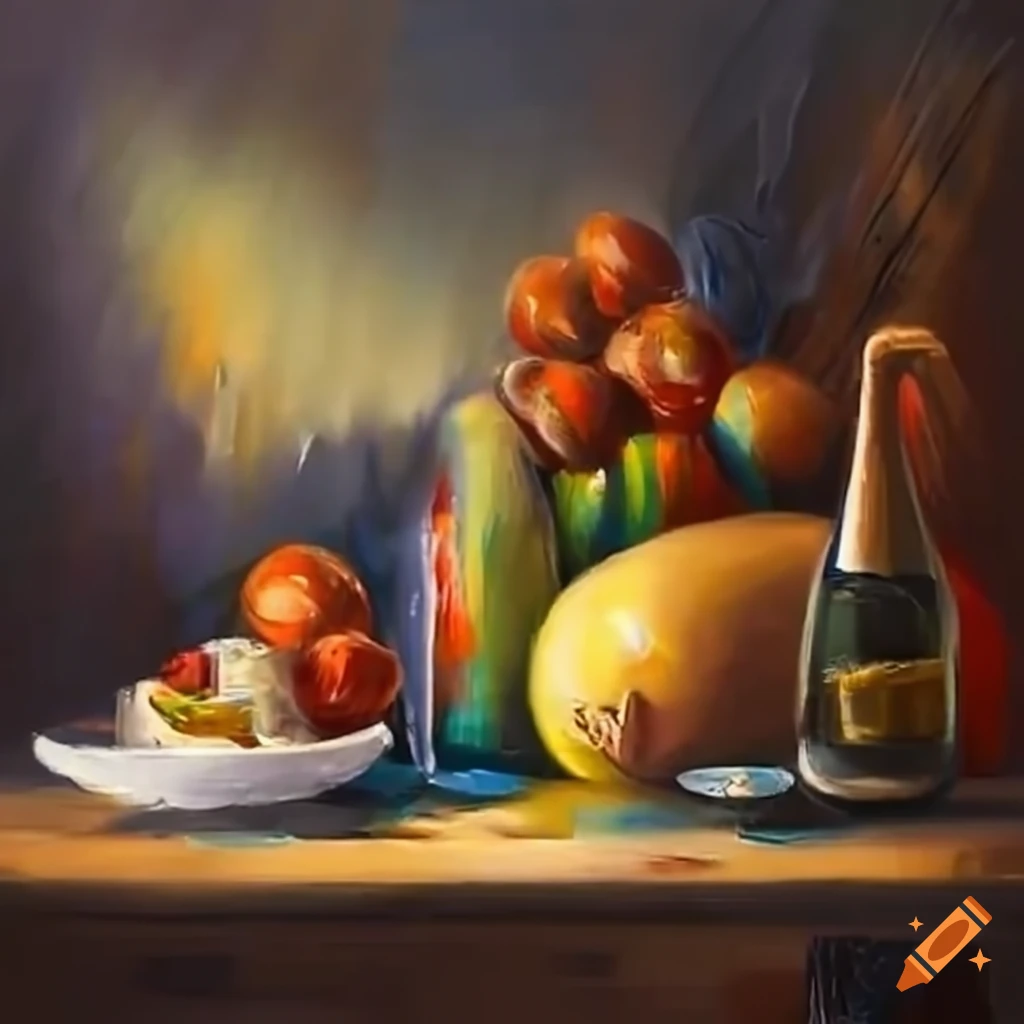 easy fruit basket painting