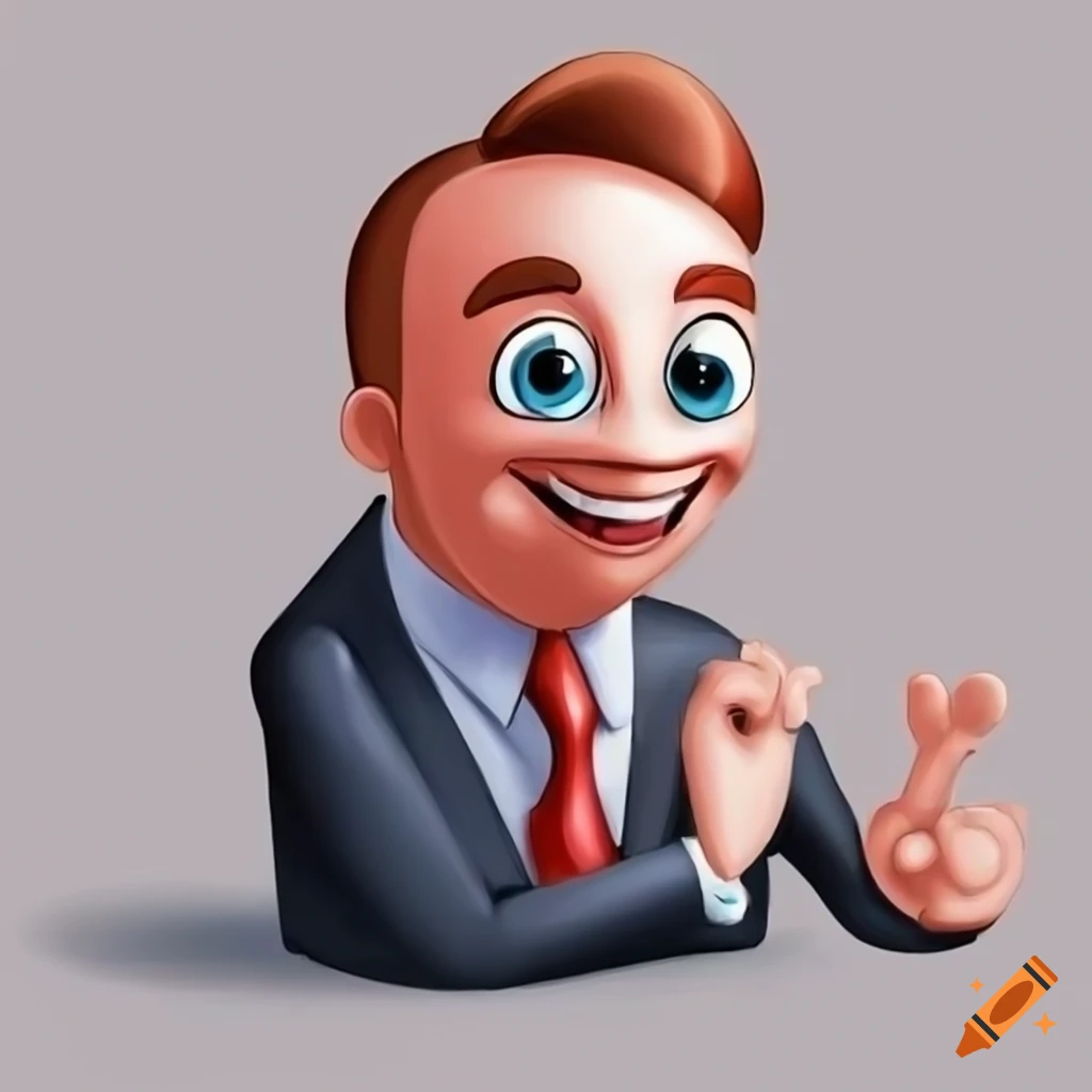 Cartoon Character Of A Businessman On Craiyon