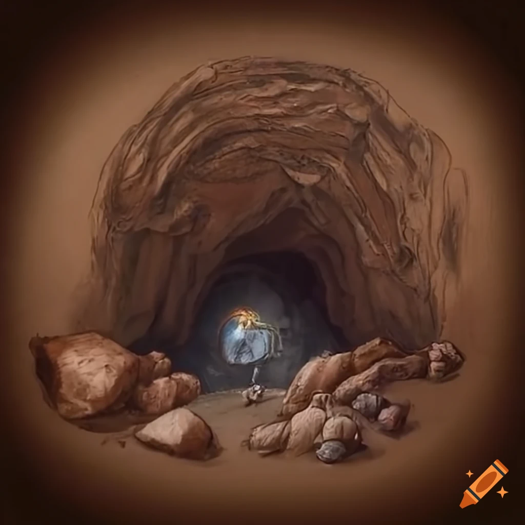 Deep ore excavation on craiyon