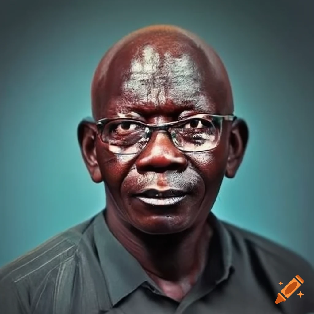 portrait of Adjovi Jacques Amadou, a cafeteria attendant