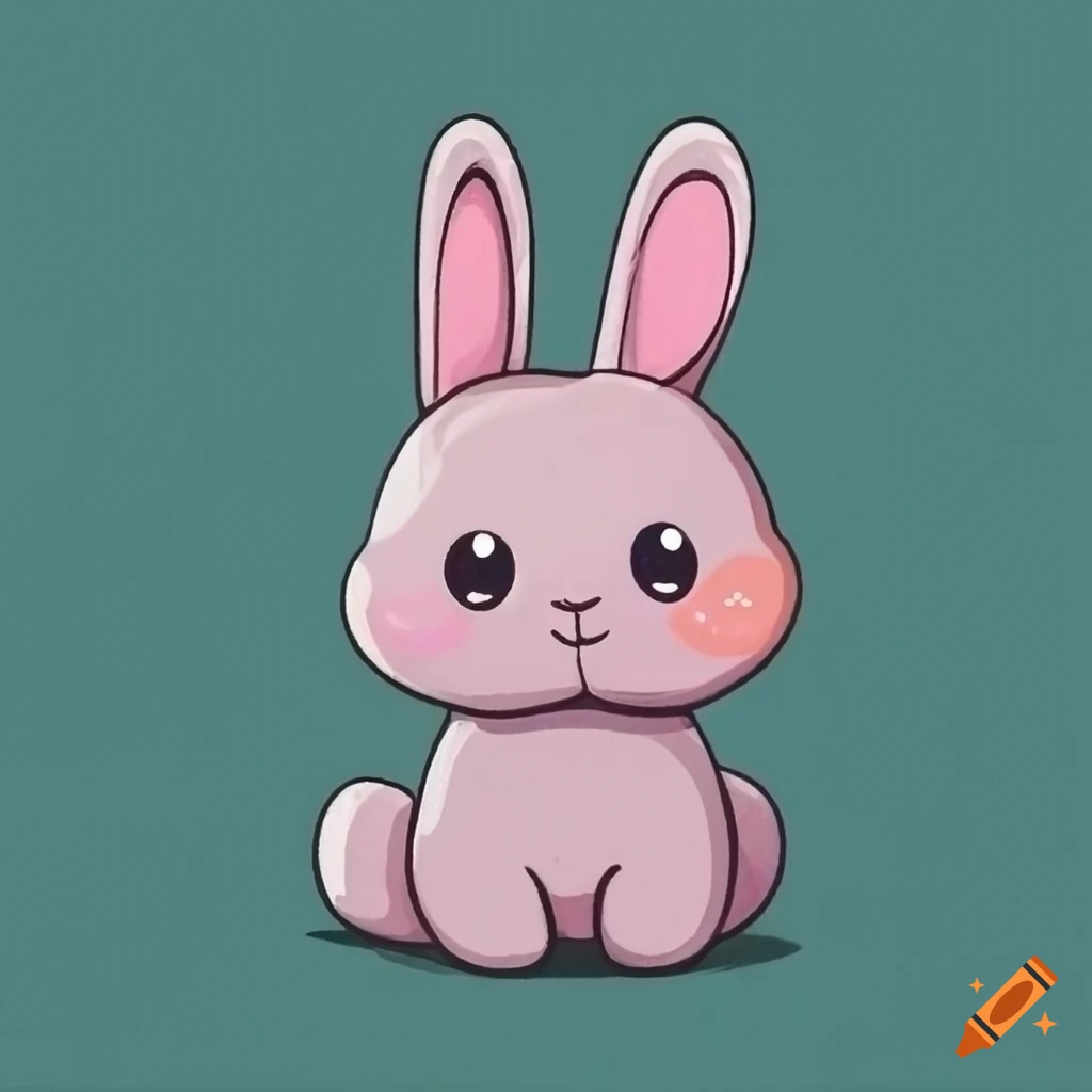 Cute pastel bunny illustration on Craiyon