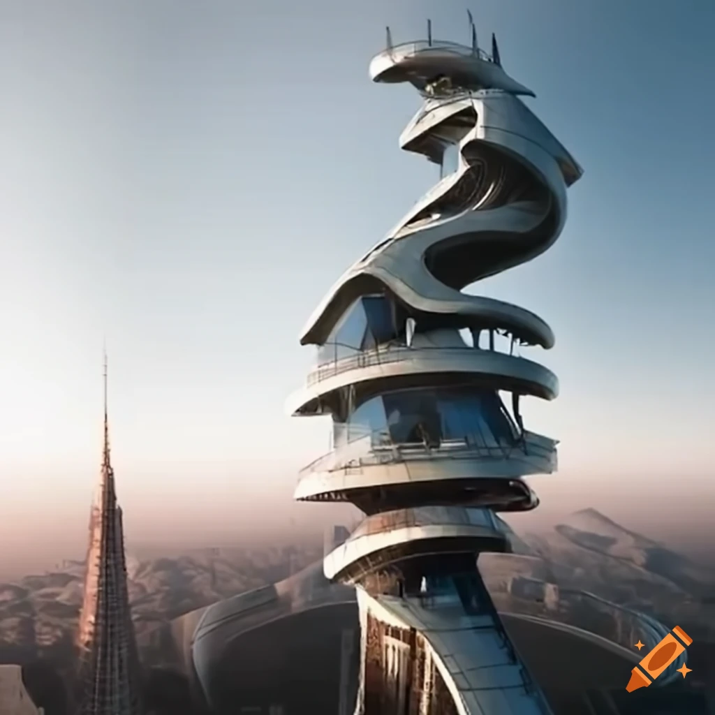 A Futuristic Gravity defying Building. - Impossible Images