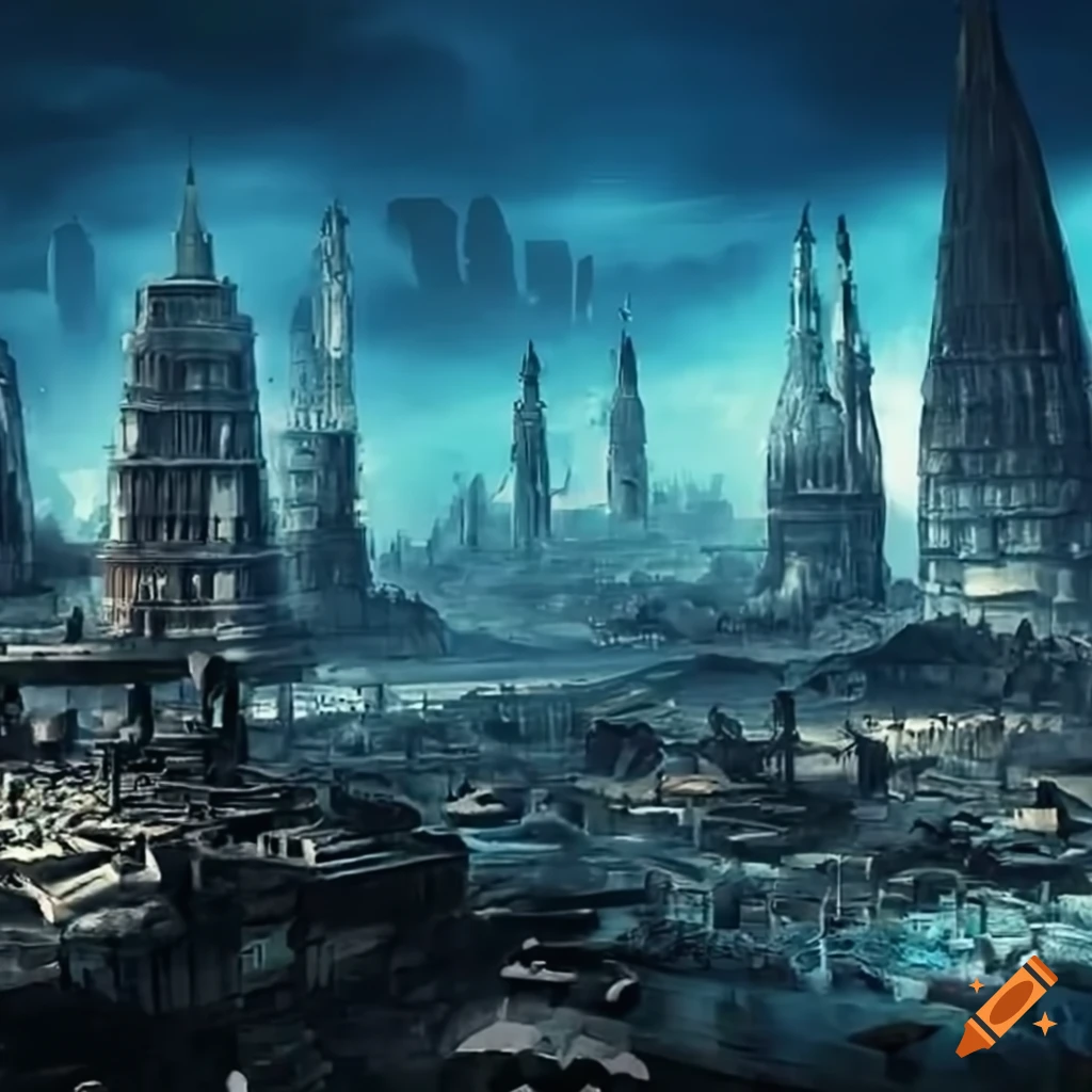 massive ancient technological city