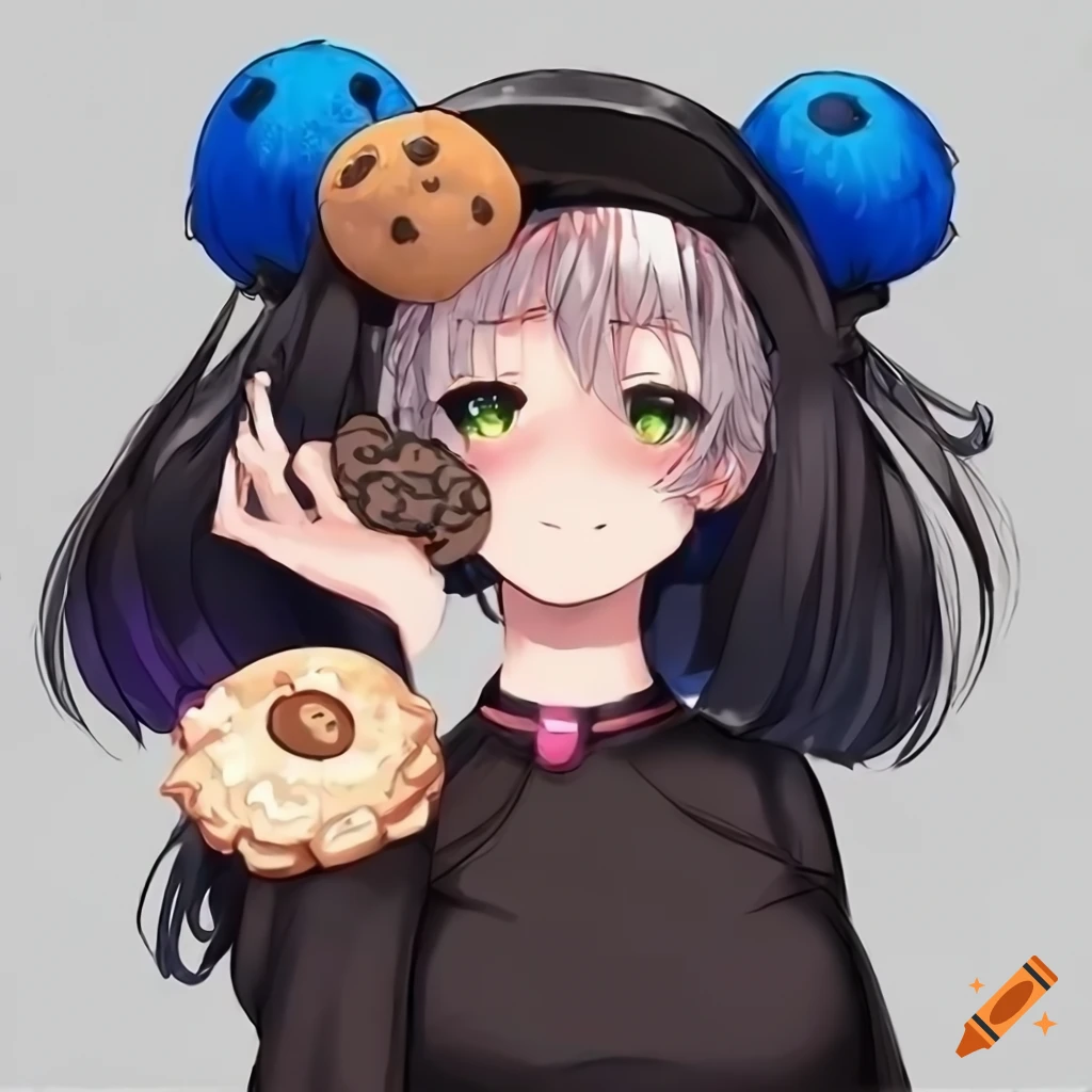 Girl, cookies, watercolor, anime, HD phone wallpaper | Peakpx