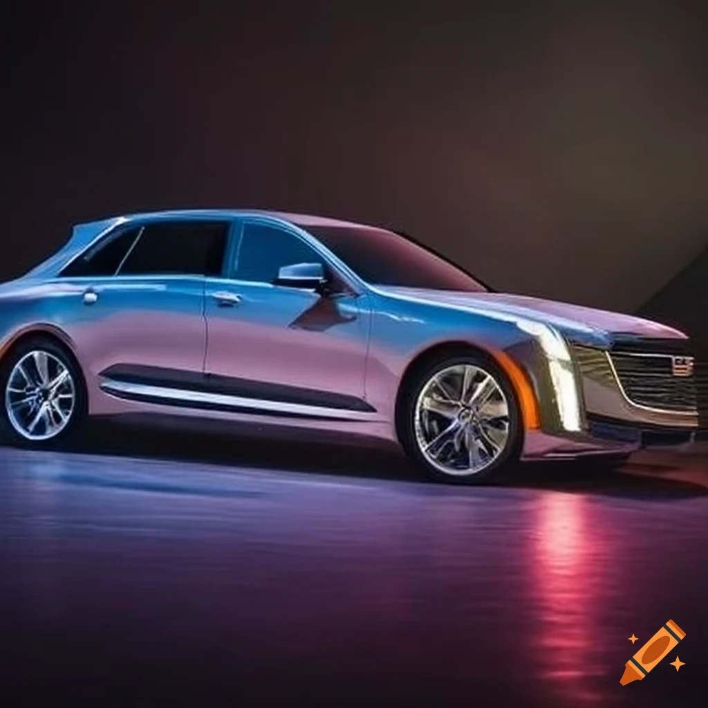 luxury custom car blending a benz and a cadillac