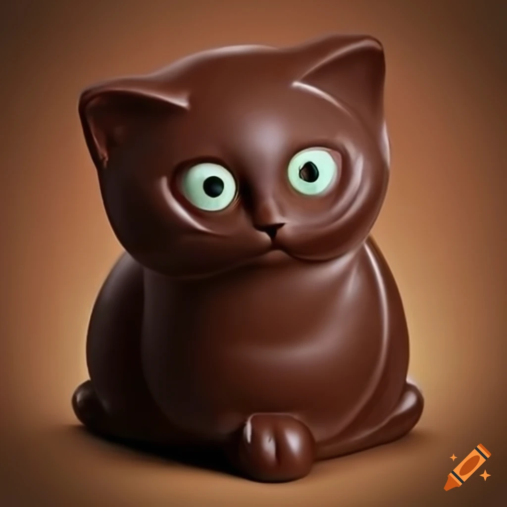 Chocolatecolored cat on Craiyon